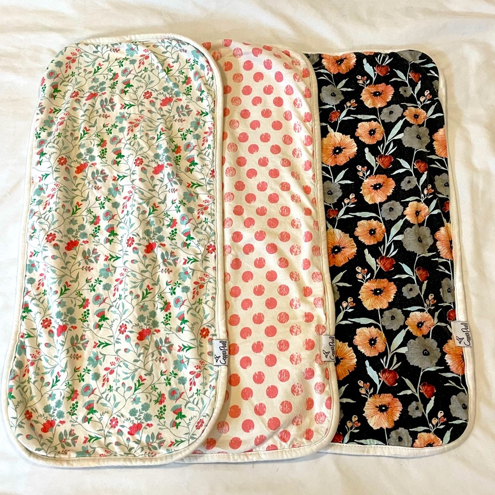 Copper Pearl Burp Clothes